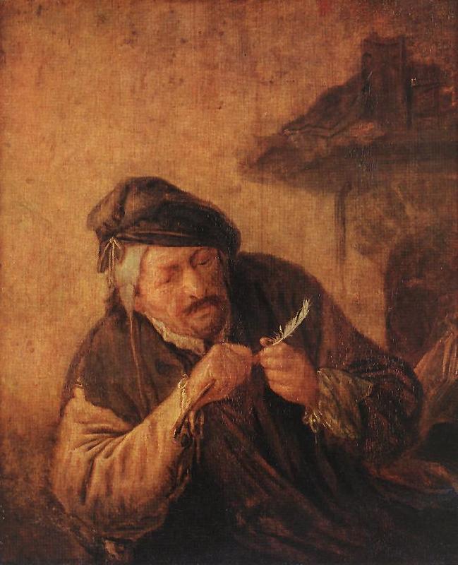 OSTADE, Adriaen Jansz. van Cutting the Feather ag